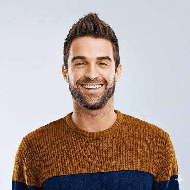 A person with a Faux Hawk hairstyle