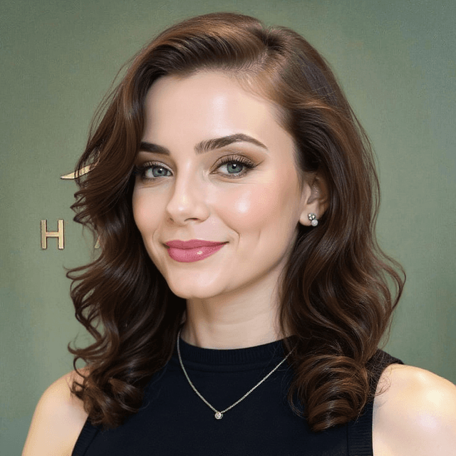 A person with a Hollywood Waves hairstyle