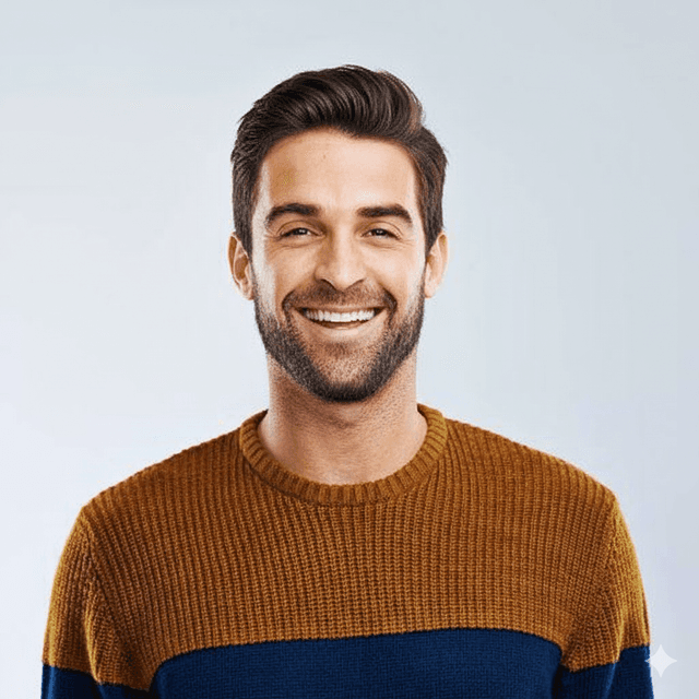 A person with a Side-Parted hairstyle