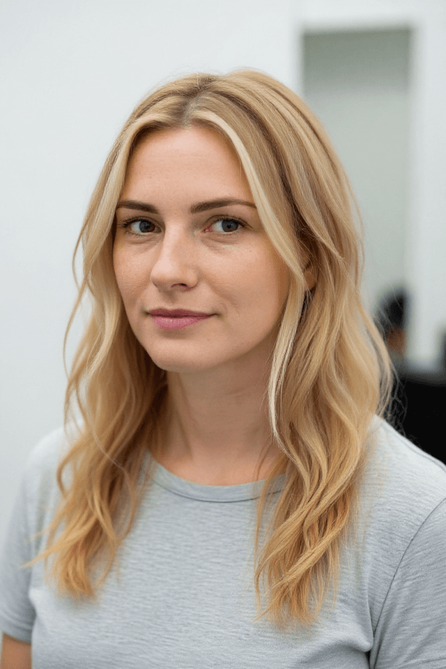 A person with a Wavy hairstyle